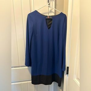 S. L. Fashions Navy & Black Size 8 Women’s Dress